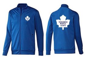 Wholesale Cheap NHL Toronto Maple Leafs Zip Jackets Blue-2