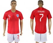Wholesale Cheap England #7 Sterling Away Soccer Country Jersey