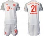 Wholesale Cheap Men 2020-2021 club Bayern Munchen away 21 white Soccer Jerseys