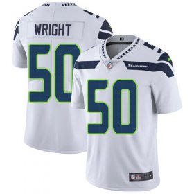 Wholesale Cheap Nike Seahawks #50 K.J. Wright White Men\'s Stitched NFL Vapor Untouchable Limited Jersey