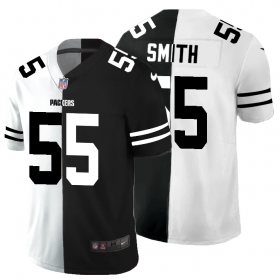 Cheap Green Bay Packers #55 Za\'Darius Smith Men\'s Black V White Peace Split Nike Vapor Untouchable Limited NFL Jersey