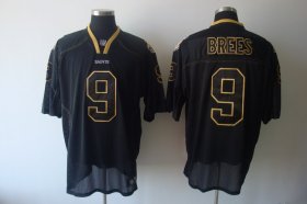 Wholesale Cheap Saints #9 Drew Brees Lights Out Black Stitched NFL Jersey
