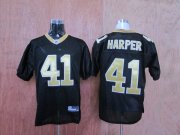 Wholesale Cheap Saints #41 Roman Harper Black Stitched Throwback NFL Jersey