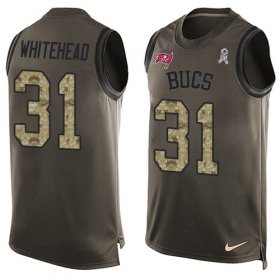 Wholesale Cheap Nike Buccaneers #31 Jordan Whitehead Green Men\'s Stitched NFL Limited Salute To Service Tank Top Jersey