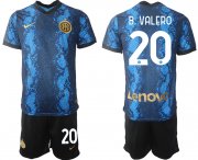 Wholesale Cheap Men 2021-2022 Club Inter Milan home blue 20 Nike Soccer Jersey