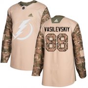 Wholesale Cheap Adidas Lightning #88 Andrei Vasilevskiy Camo Authentic 2017 Veterans Day Stitched NHL Jersey