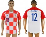 Wholesale Cheap Croatia #12 Kalinic Home Soccer Country Jersey