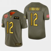 Wholesale Cheap Chicago Bears #12 Allen Robinson II Men's Nike Olive Gold 2019 Salute to Service Limited NFL 100 Jersey