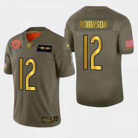 Wholesale Cheap Chicago Bears #12 Allen Robinson II Men\'s Nike Olive Gold 2019 Salute to Service Limited NFL 100 Jersey