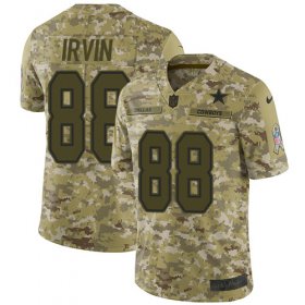 Wholesale Cheap Nike Cowboys #88 Michael Irvin Camo Youth Stitched NFL Limited 2018 Salute to Service Jersey
