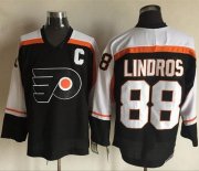 Wholesale Cheap Flyers #88 Eric Lindros Black CCM Throwback Stitched NHL Jersey