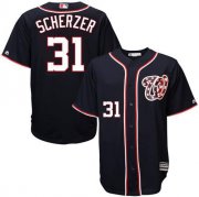 Wholesale Cheap Nationals #31 Max Scherzer Navy Blue New Cool Base Stitched MLB Jersey