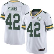 Wholesale Cheap Nike Packers #42 Oren Burks White Men's 100th Season Stitched NFL Vapor Untouchable Limited Jersey