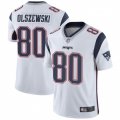 Wholesale Cheap Men's New England Patriots #80 Gunner Olszewski Limited White Vapor Untouchable Jersey
