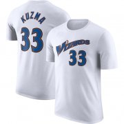 Cheap Men's Washington Wizards #33 Kyle Kuzma White 2022-23 Classic Edition Name & Number T-Shirt