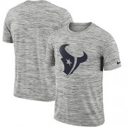 Wholesale Cheap Men's Houston Texans Nike Heathered Black Sideline Legend Velocity Travel Performance T-Shirt