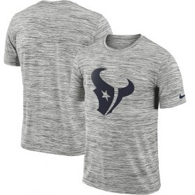 Wholesale Cheap Men\'s Houston Texans Nike Heathered Black Sideline Legend Velocity Travel Performance T-Shirt