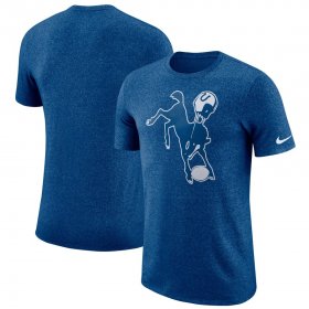 Wholesale Cheap Indianapolis Colts Nike Marled Historic Logo Performance T-Shirt Heathered Royal