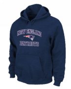 Wholesale Cheap New England Patriots Heart & Soul Pullover Hoodie Dark Blue