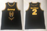 Wholesale Cheap Black Panther Wakanda 2 Erik Hillmonger Black Stitched Movie Basketball Jersey