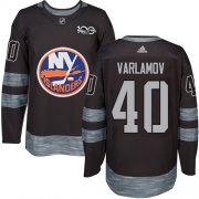 Wholesale Cheap Adidas Islanders #40 Semyon Varlamov Black 1917-2017 100th Anniversary Stitched NHL Jersey