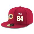 Wholesale Cheap Washington Redskins #84 Niles Paul Snapback Cap NFL Player Red with White Number Stitched Hat