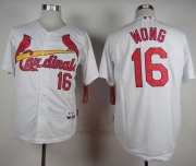 Wholesale Cheap Cardinals #16 Kolten Wong White Cool Base Stitched MLB Jersey