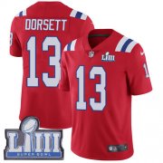 Wholesale Cheap Nike Patriots #13 Phillip Dorsett Red Alternate Super Bowl LIII Bound Men's Stitched NFL Vapor Untouchable Limited Jersey