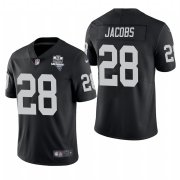 Wholesale Cheap Las Vegas Raiders #28 Josh Jacobs Men's Nike 2020 Inaugural Season Vapor Limited NFL Jersey Black