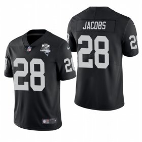 Wholesale Cheap Las Vegas Raiders #28 Josh Jacobs Men\'s Nike 2020 Inaugural Season Vapor Limited NFL Jersey Black