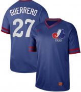 Wholesale Cheap Nike Expos #27 Vladimir Guerrero Royal Authentic Cooperstown Collection Stitched MLB Jersey