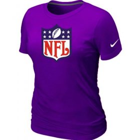 Wholesale Cheap Women\'s Nike NFL Logo NFL T-Shirt Purple