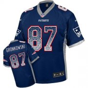 Wholesale Cheap Nike Patriots #87 Rob Gronkowski Navy Blue Team Color Men's Stitched NFL Elite Drift Fashion Jersey