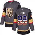 Wholesale Cheap Adidas Golden Knights #89 Alex Tuch Grey Home Authentic USA Flag Stitched NHL Jersey