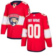 Wholesale Cheap Men's Adidas Panthers Personalized Authentic Red Home NHL Jersey