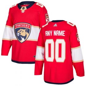 Wholesale Cheap Men\'s Adidas Panthers Personalized Authentic Red Home NHL Jersey