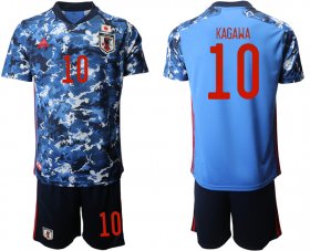 Wholesale Cheap Men 2020-2021 Season National team Japan home blue 10 Soccer Jersey
