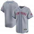 Cheap Men's New York Mets Blank 2024 Gray Away Limited Stitched Baseball Jersey
