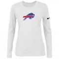 Wholesale Cheap Women's Nike Buffalo Bills Of The City Long Sleeve Tri-Blend NFL T-Shirt White