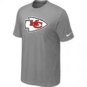 Wholesale Cheap Kansas City Chiefs Sideline Legend Authentic Logo Dri-FIT Nike NFL T-Shirt Light Grey