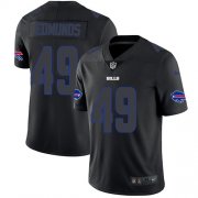 Wholesale Cheap Nike Bills #49 Tremaine Edmunds Black Men's Stitched NFL Limited Rush Impact Jersey