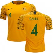 Wholesale Cheap Australia #4 Cahill Home Soccer Country Jersey