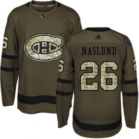 Wholesale Cheap Adidas Canadiens #26 Mats Naslund Green Salute to Service Stitched NHL Jersey