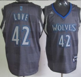 Wholesale Cheap Minnesota Timberwolves #42 Kevin Love Black Rhythm Fashion Jersey