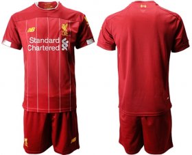Wholesale Cheap Liverpool Blank Red Home Soccer Club Jersey