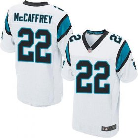 Wholesale Cheap Nike Panthers #22 Christian McCaffrey White Men\'s Stitched NFL Elite Jersey