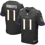 Wholesale Cheap Nike Ravens #11 Seth Roberts Black Alternate Men's Stitched NFL New Elite Jersey