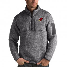 Wholesale Cheap Arizona Cardinals Antigua Fortune Quarter-Zip Pullover Jacket Charcoal