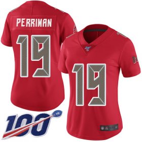 Wholesale Cheap Nike Buccaneers #19 Breshad Perriman Red Women\'s Stitched NFL Limited Rush 100th Season Jersey