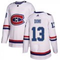 Wholesale Cheap Adidas Canadiens #13 Max Domi White Authentic 2017 100 Classic Stitched Youth NHL Jersey
